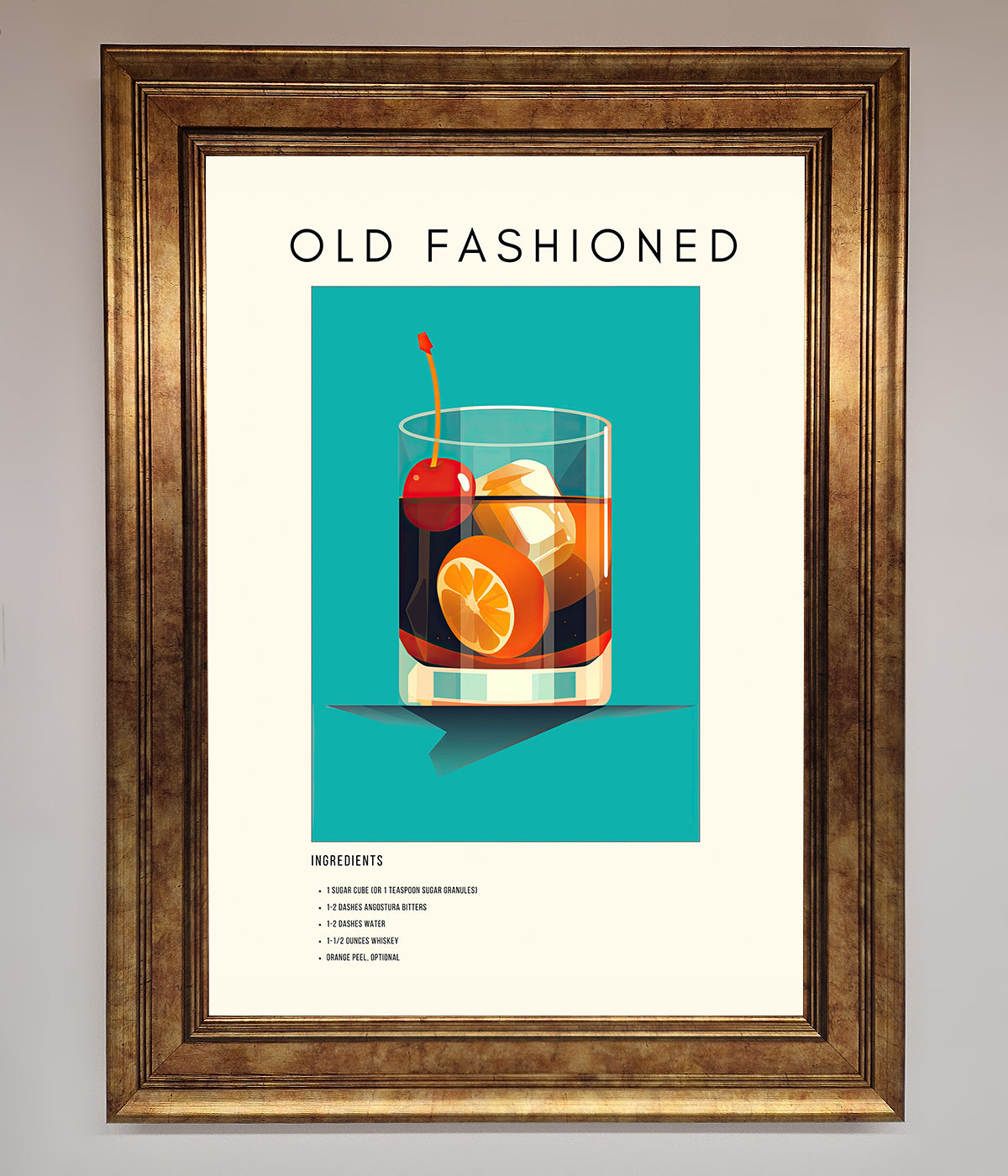 Old Fashioned Framed Print print