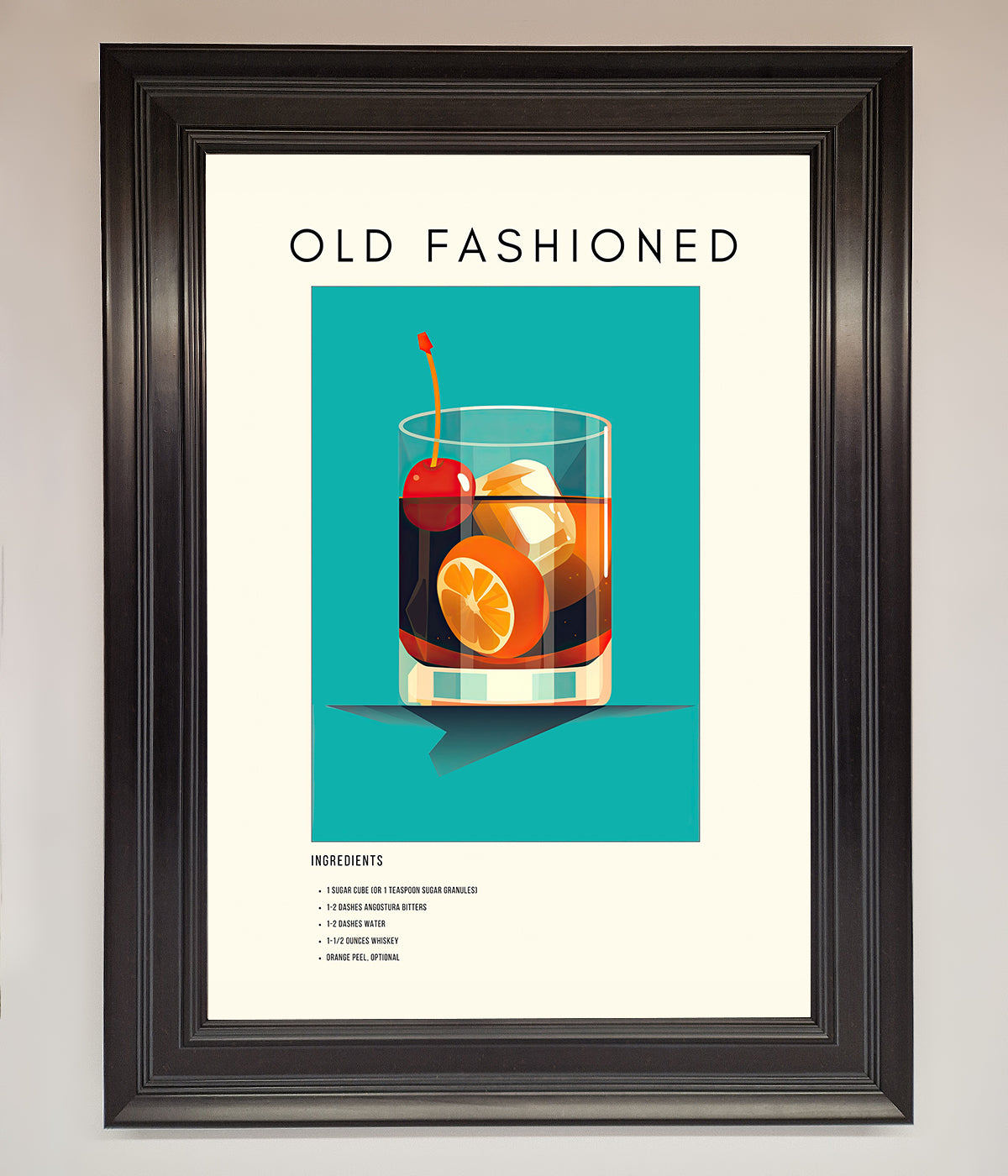 Old Fashioned Framed Print print