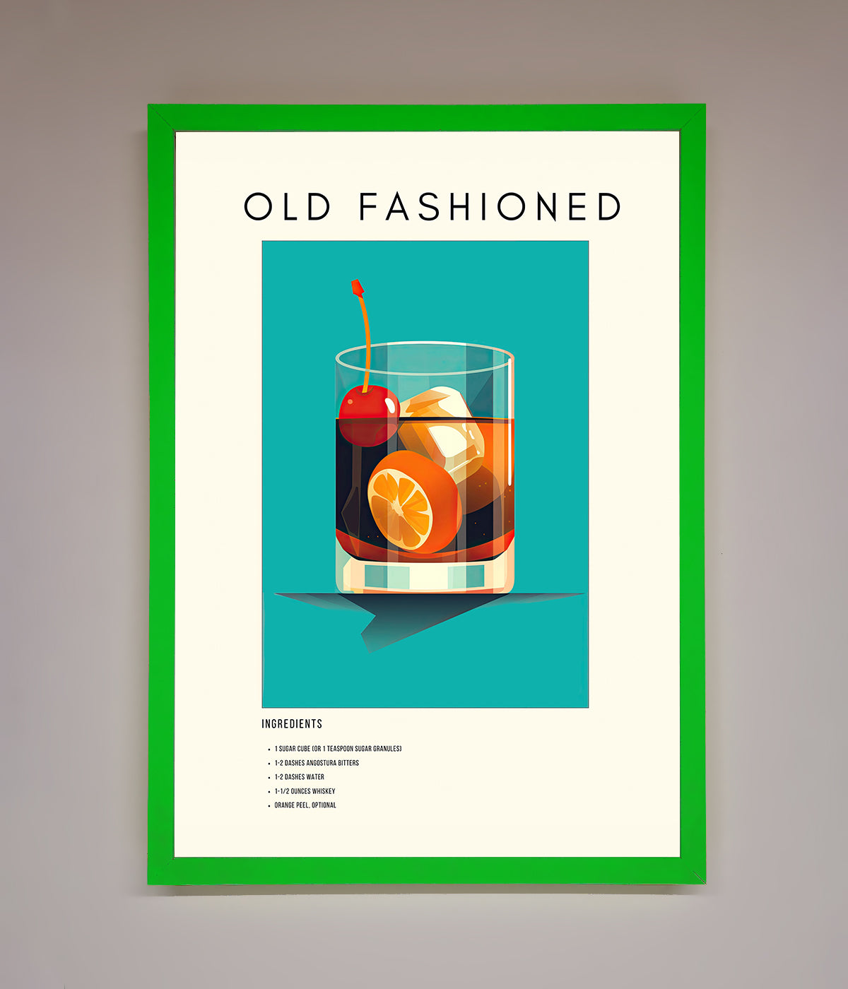 Old Fashioned Framed Print print