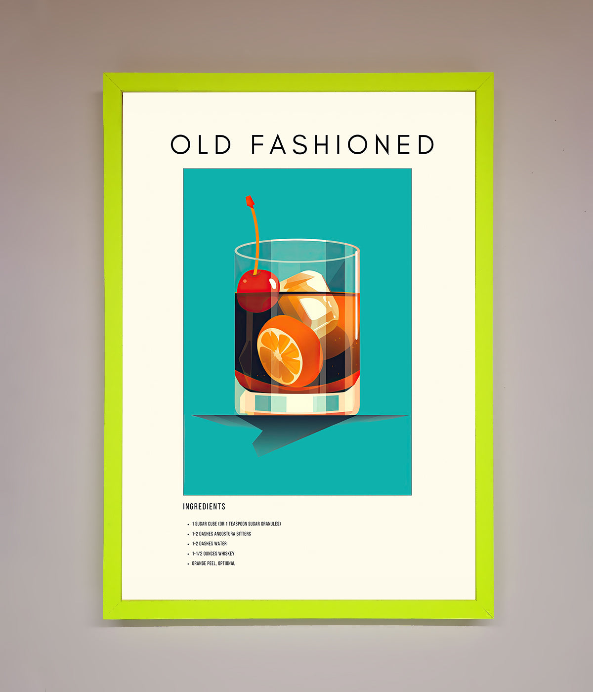 Old Fashioned Framed Print print