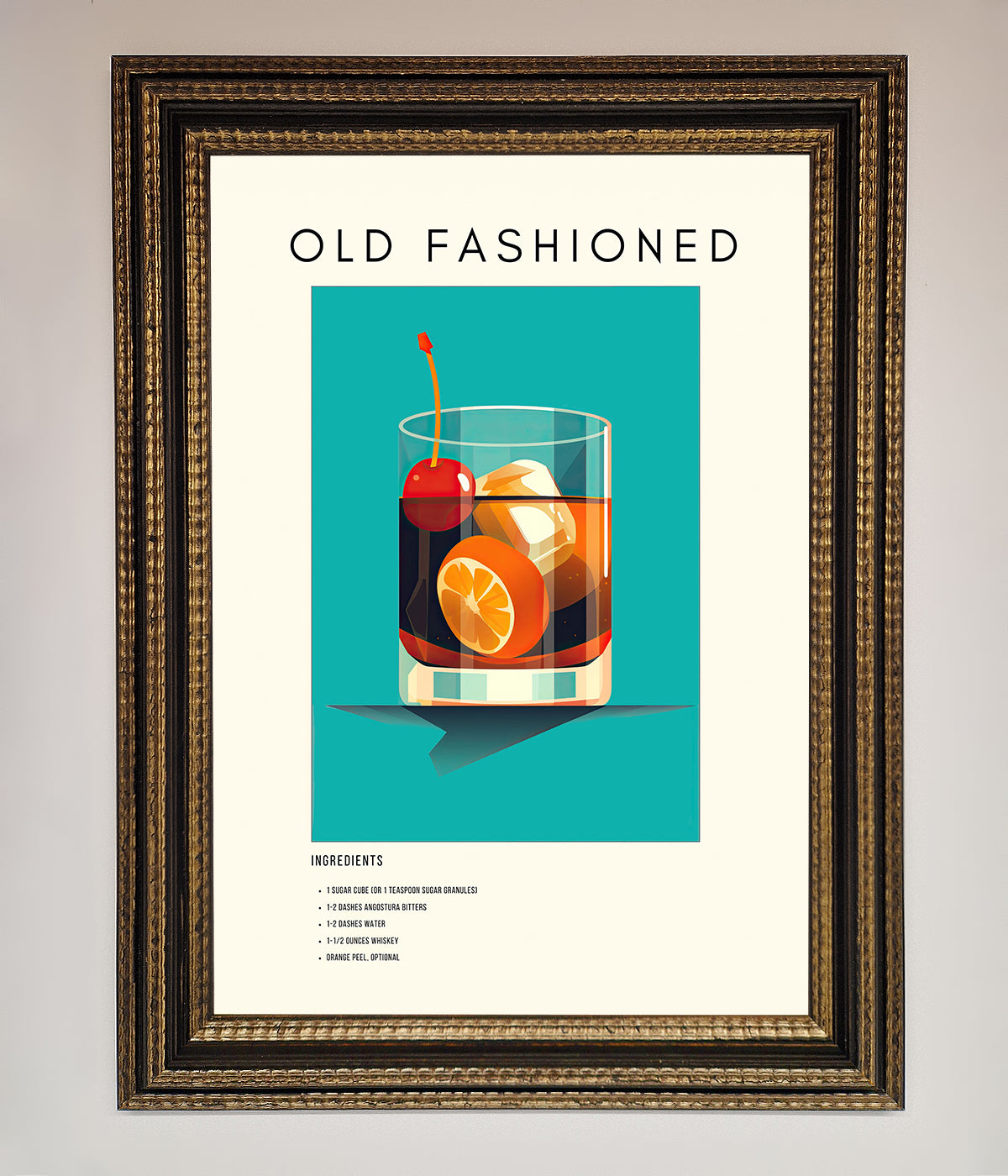 Old Fashioned Framed Print print