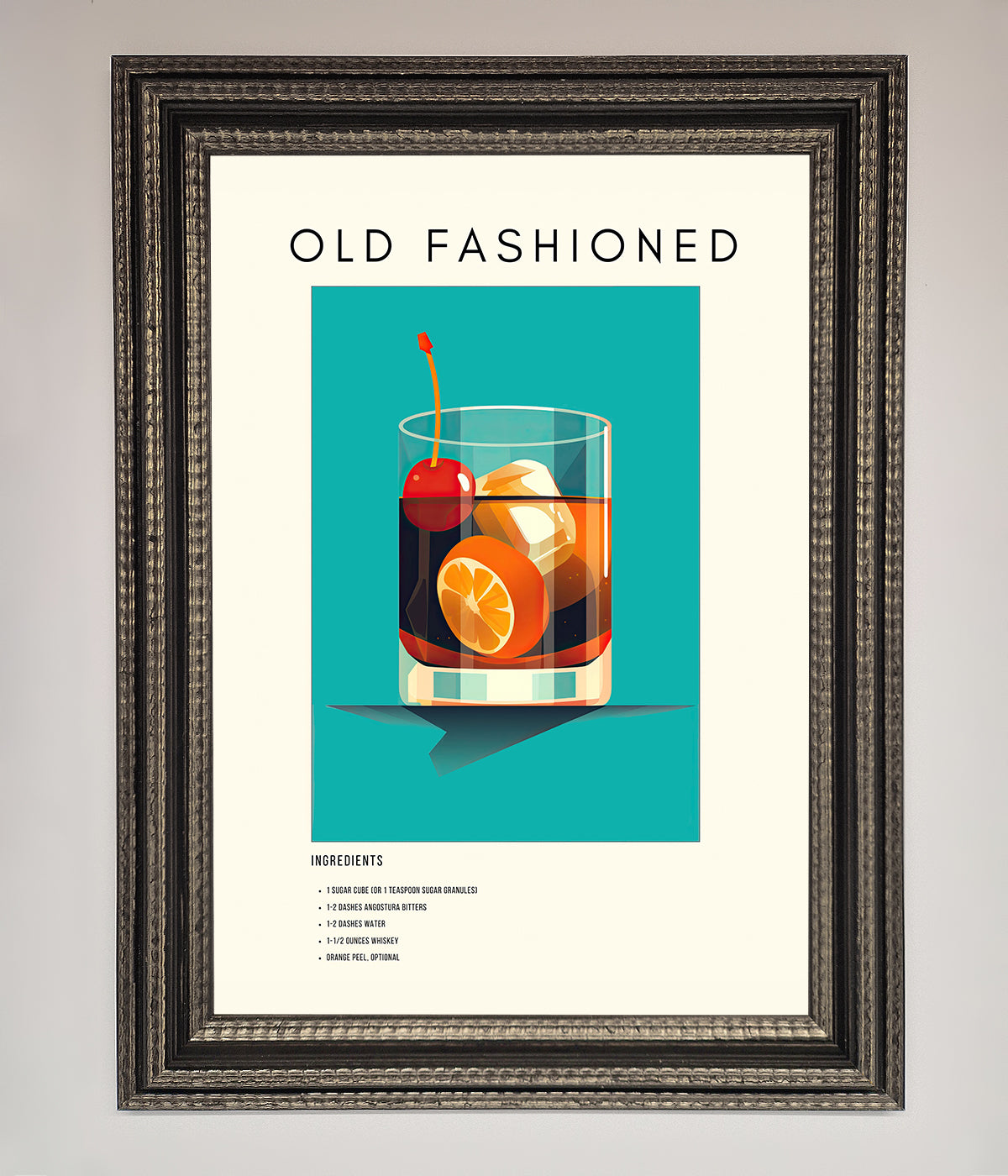 Old Fashioned Framed Print print