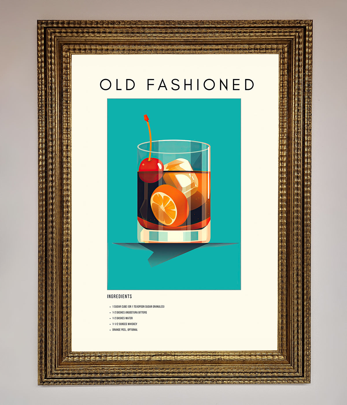 Old Fashioned Framed Print print