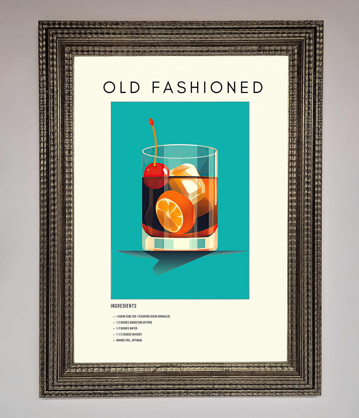 Old Fashioned Framed Print print