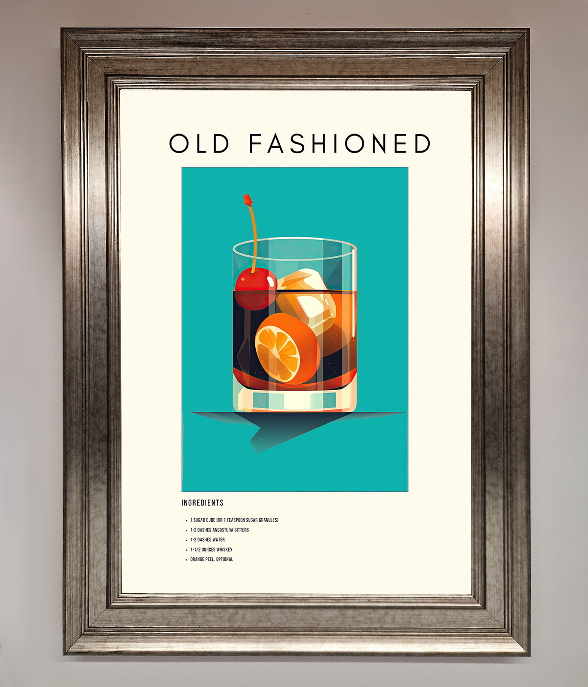 Old Fashioned Framed Print print