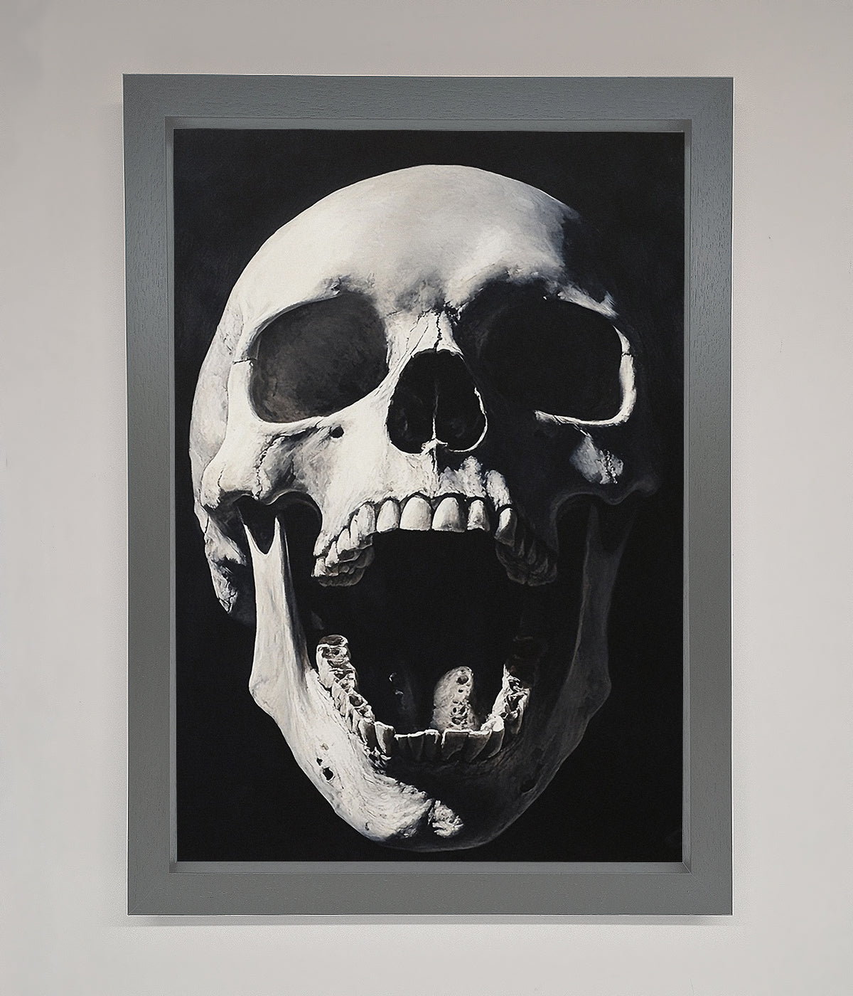 Open Mouth Skull Framed Poster print