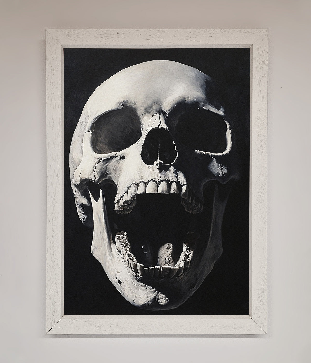 Open Mouth Skull Framed Poster print