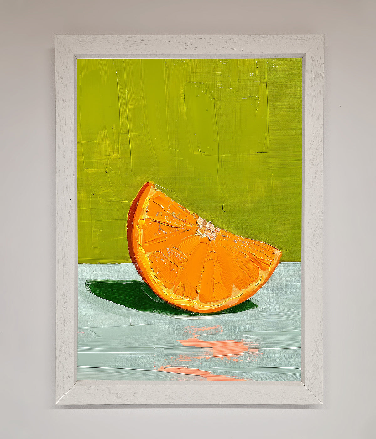 Orange Wedge Framed Print print