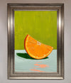 Orange Wedge Framed Print print