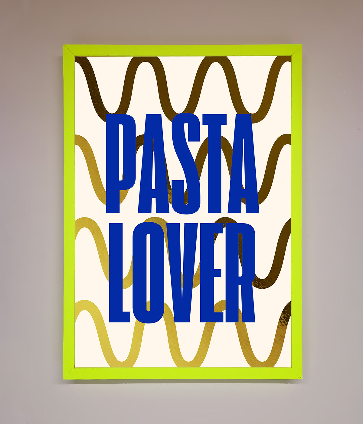 Pasta Lover Foil Print print