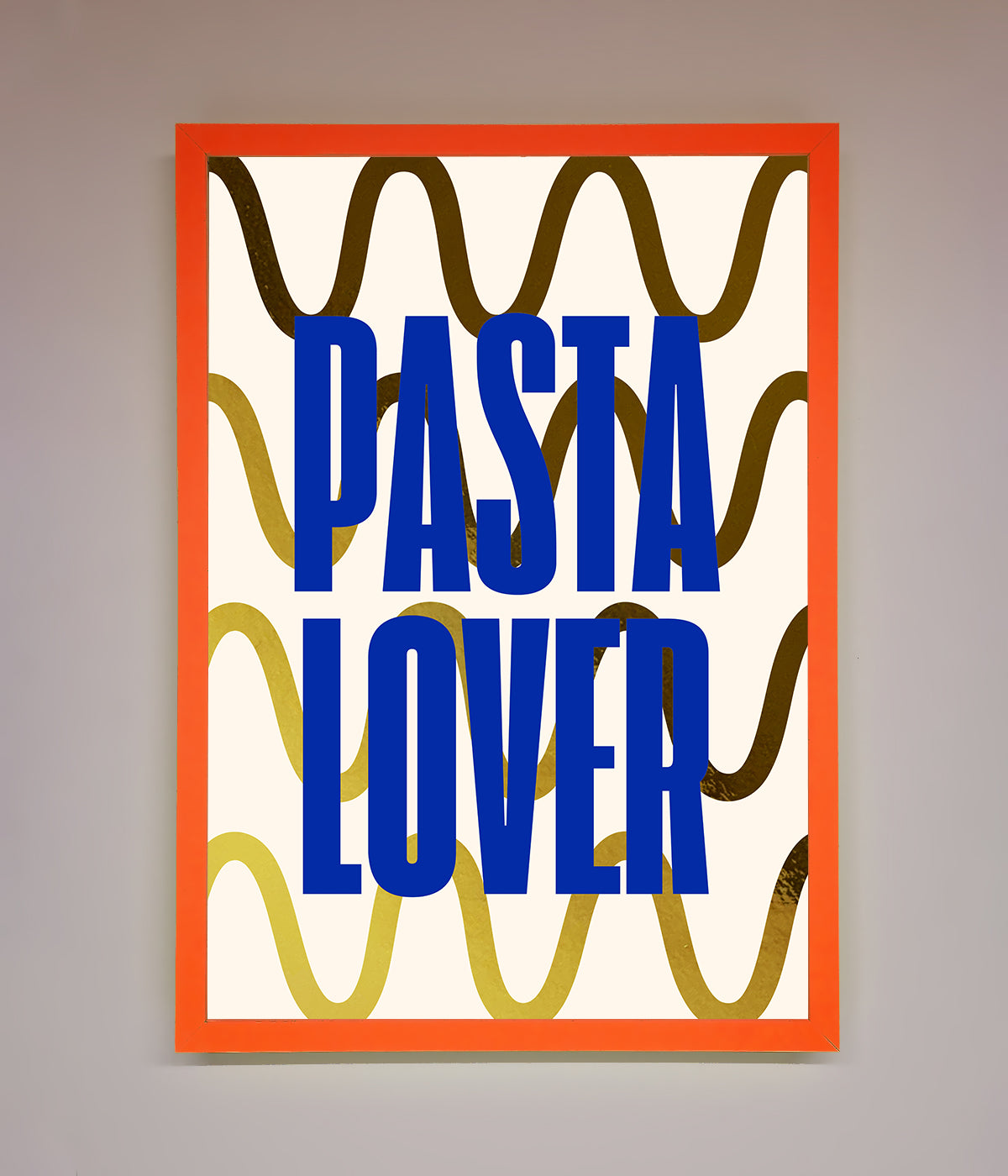 Pasta Lover Foil Print print