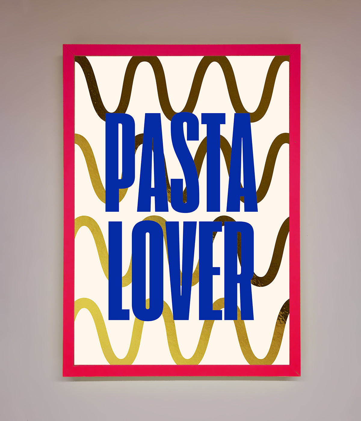 Pasta Lover Foil Print print