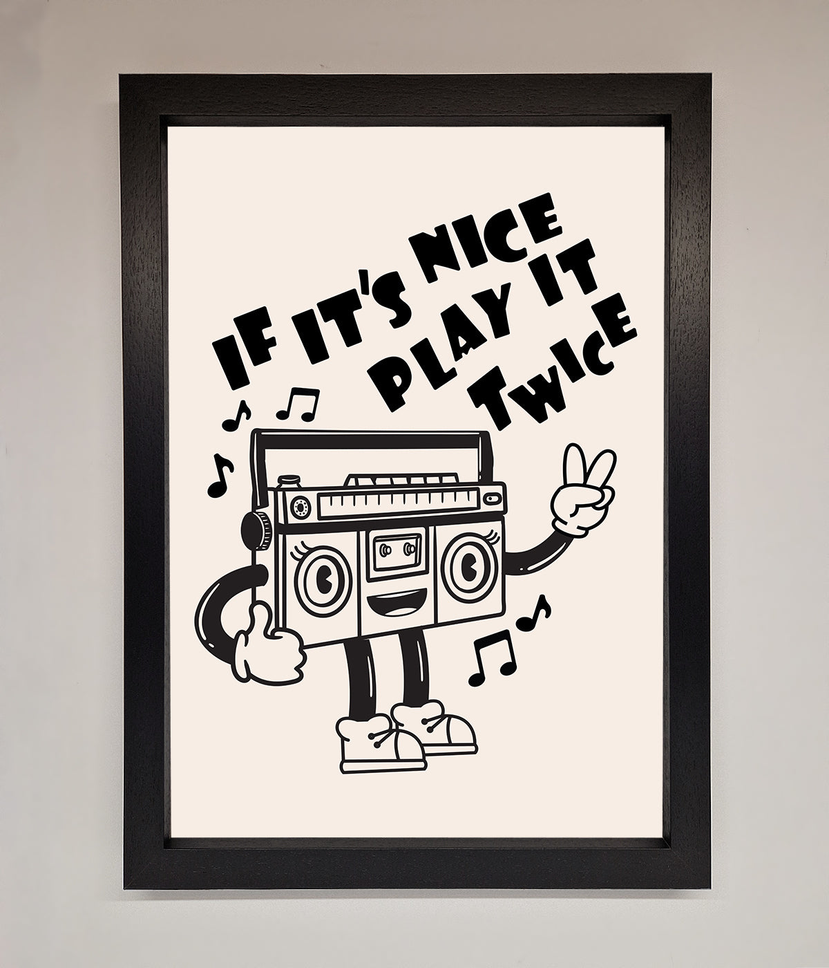 Play Twice Framed Wall Art print