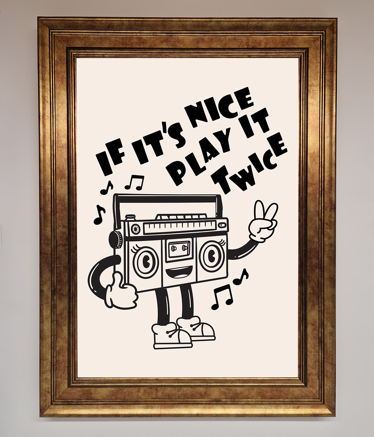 Play Twice Framed Wall Art print