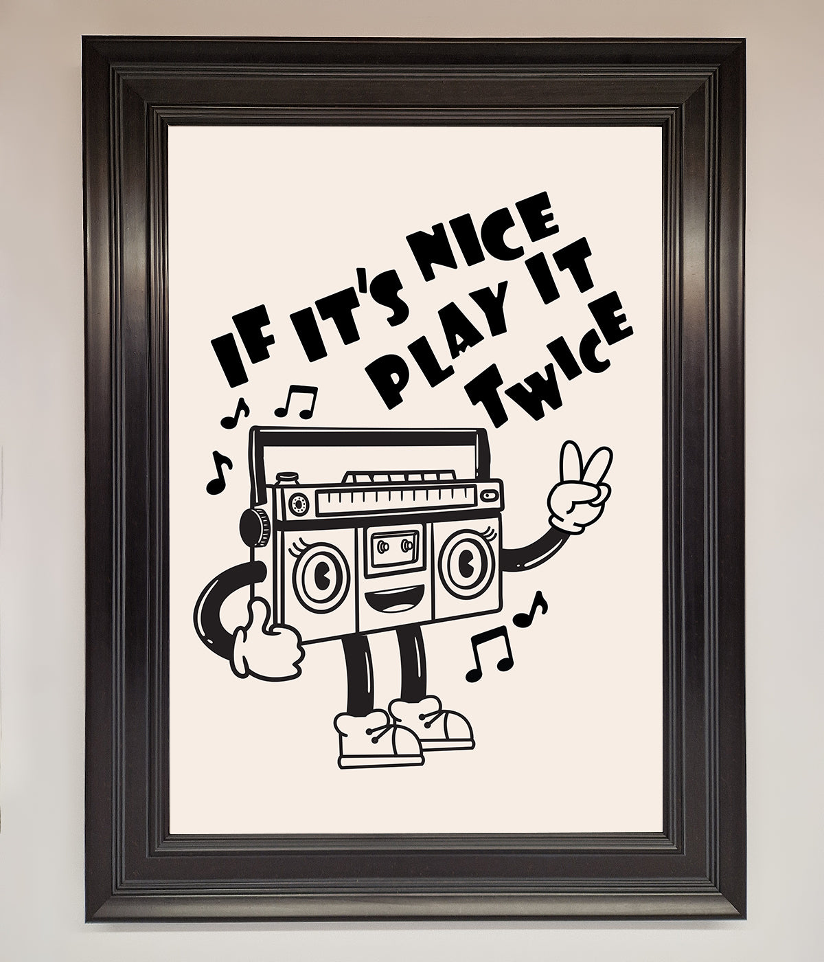 Play Twice Framed Wall Art print