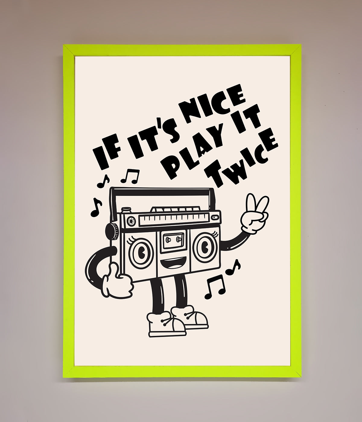 Play Twice Framed Wall Art print