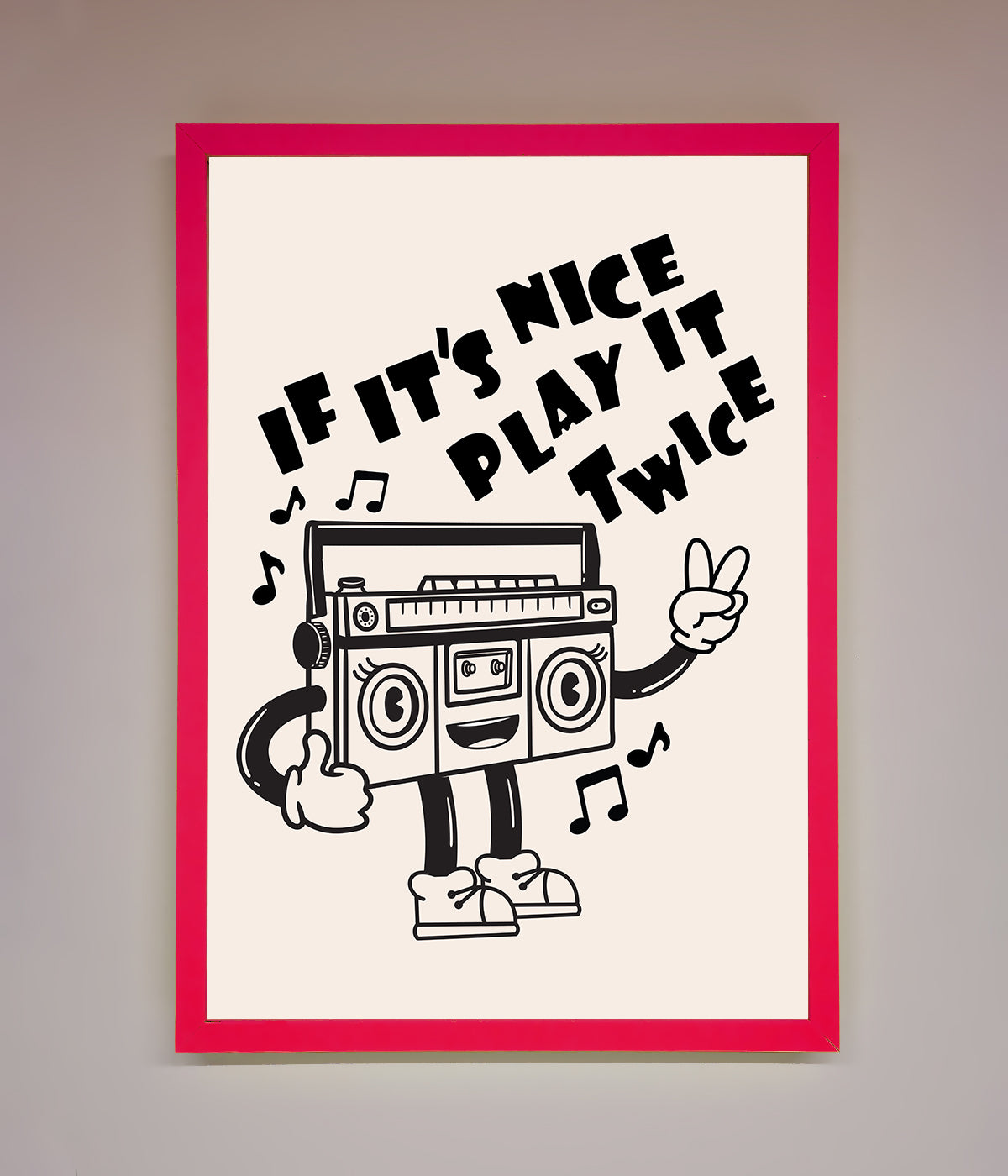 Play Twice Framed Wall Art print