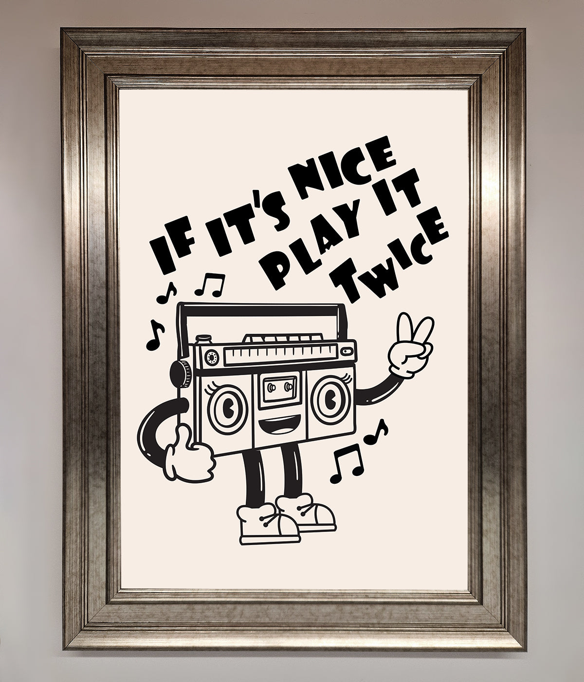 Play Twice Framed Wall Art print