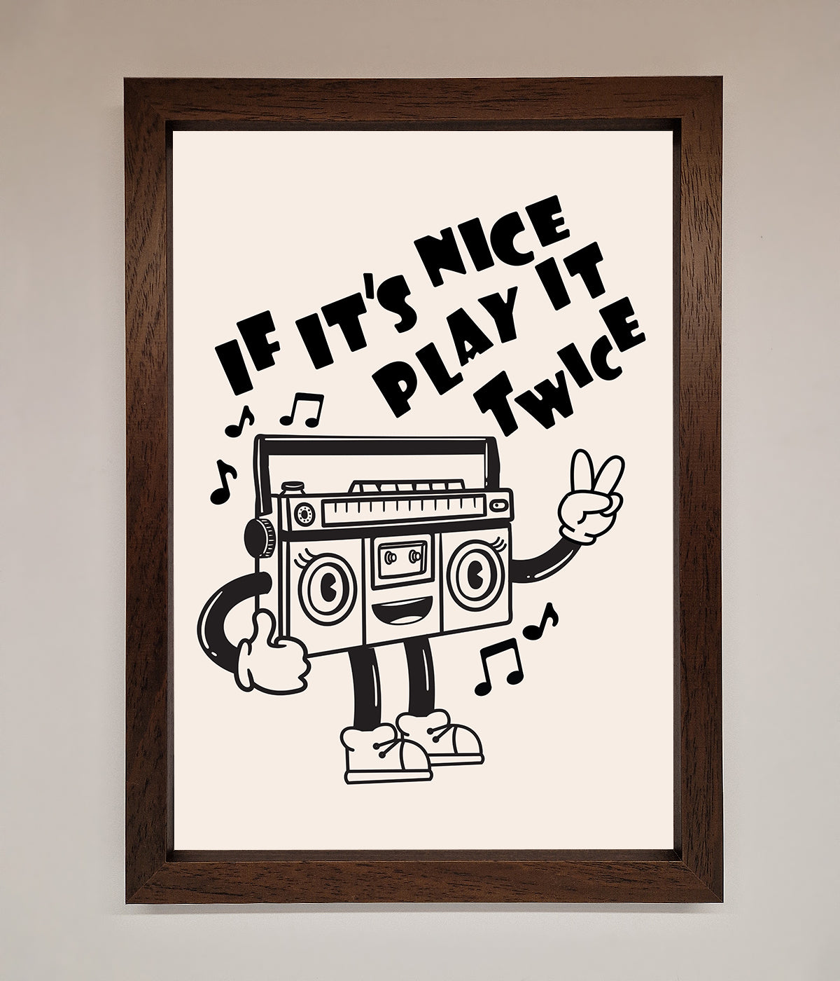 Play Twice Framed Wall Art print