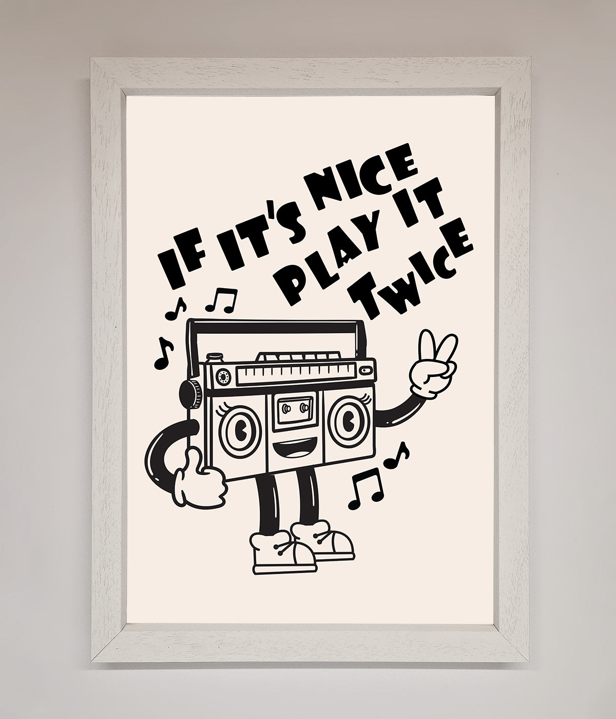 Play Twice Framed Wall Art print