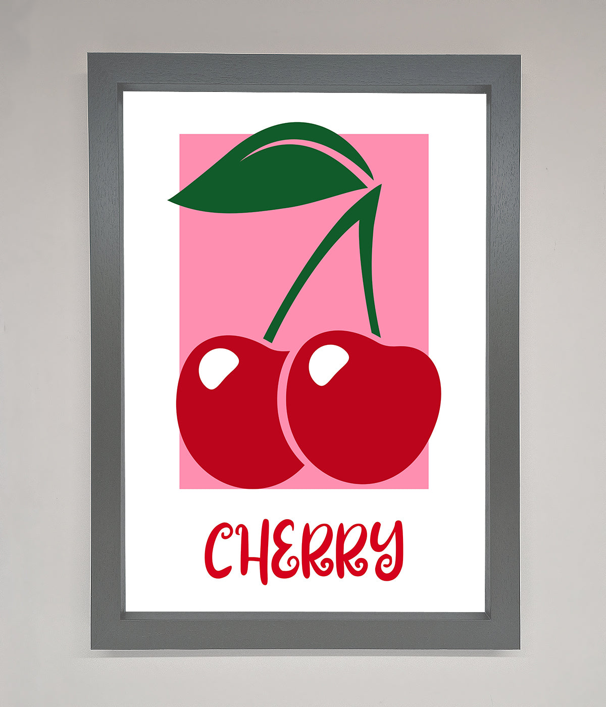 Red Cherries Modern Framed Poster print