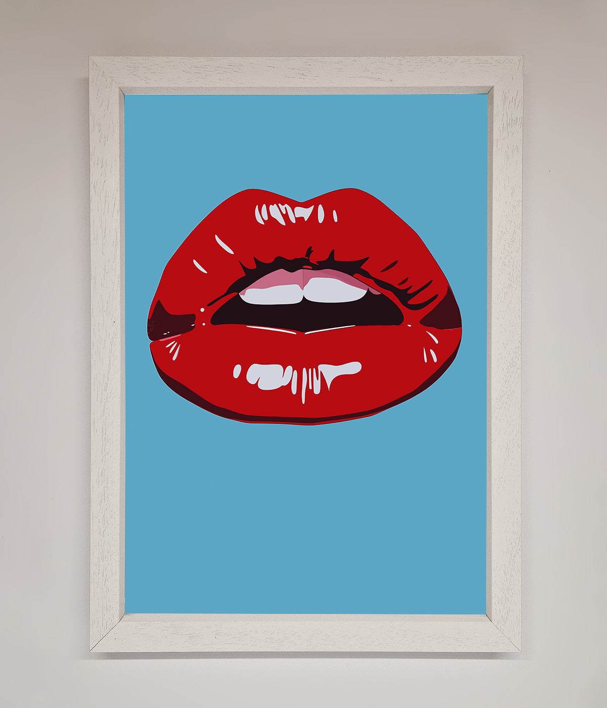 Red Lips Contemporary Framed Poster print