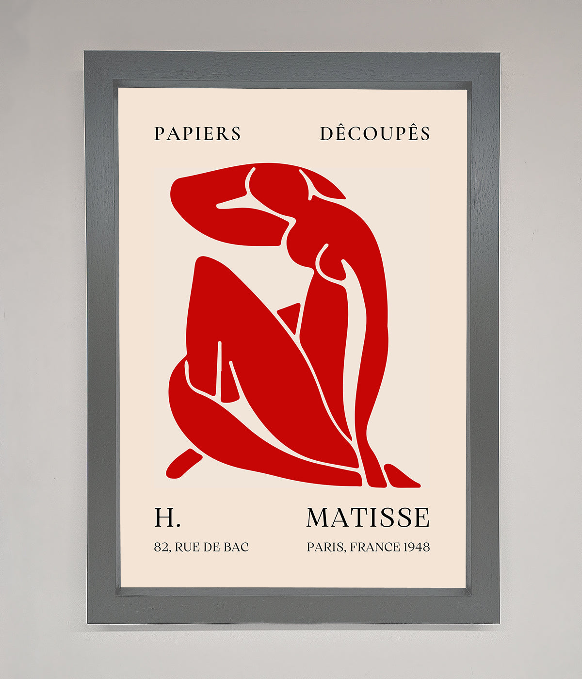 Red Matisse Man Framed Print print