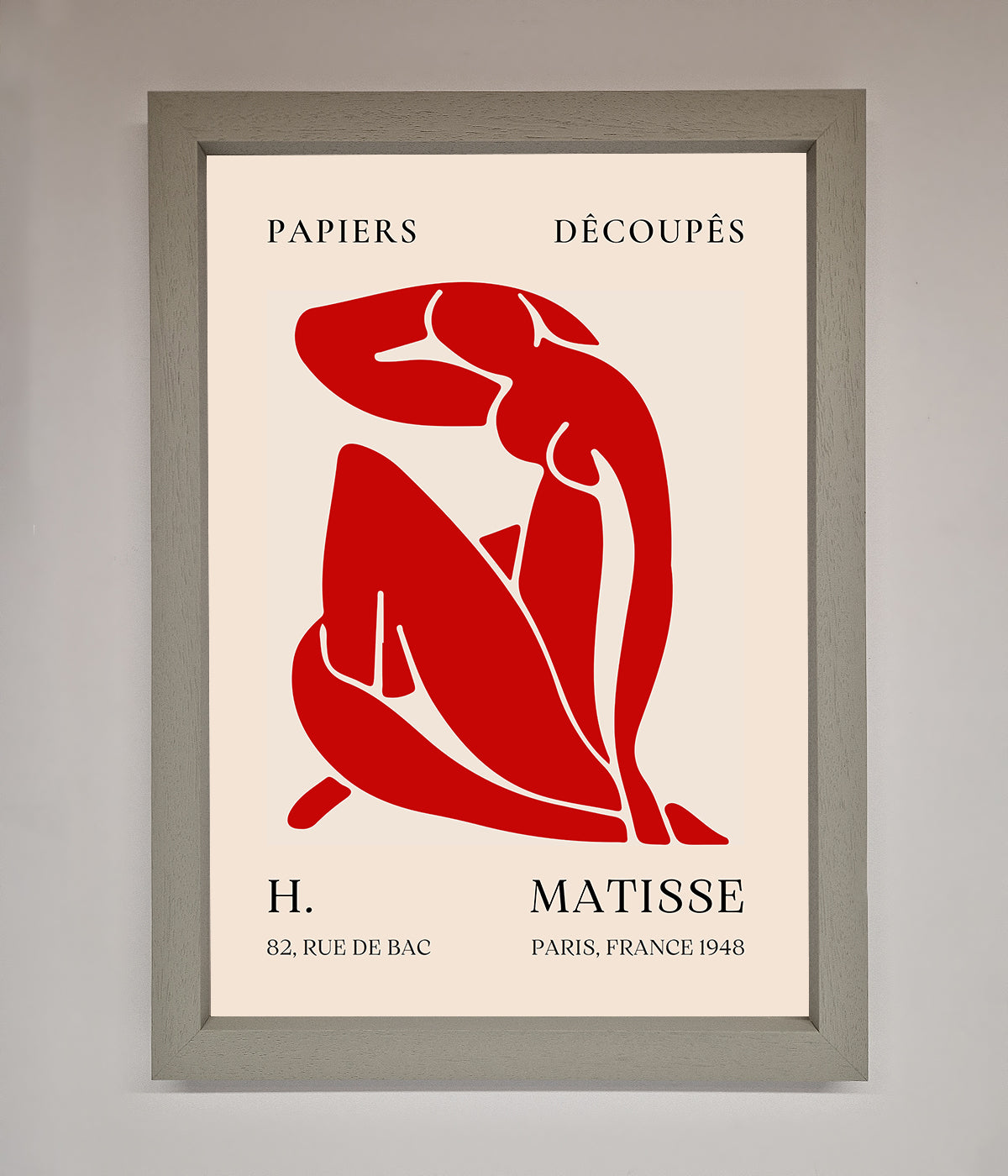 Red Matisse Man Framed Print print