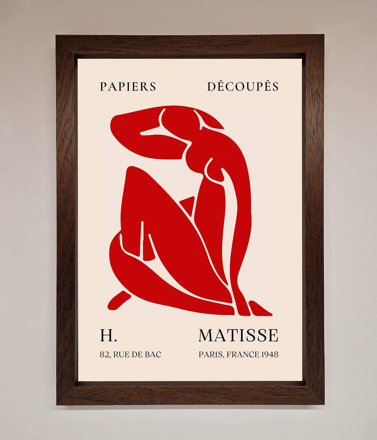 Red Matisse Man Framed Print print