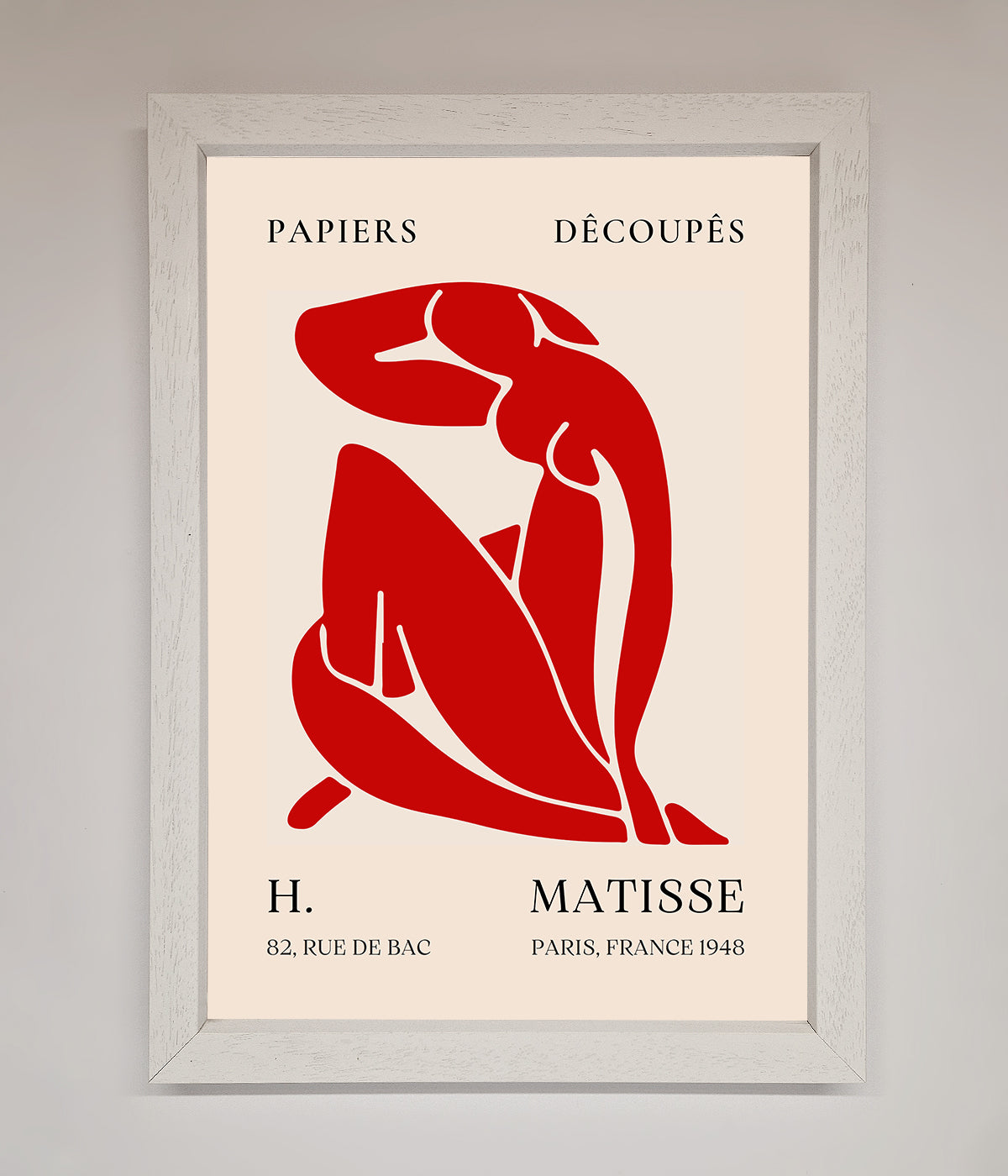 Red Matisse Man Framed Print print