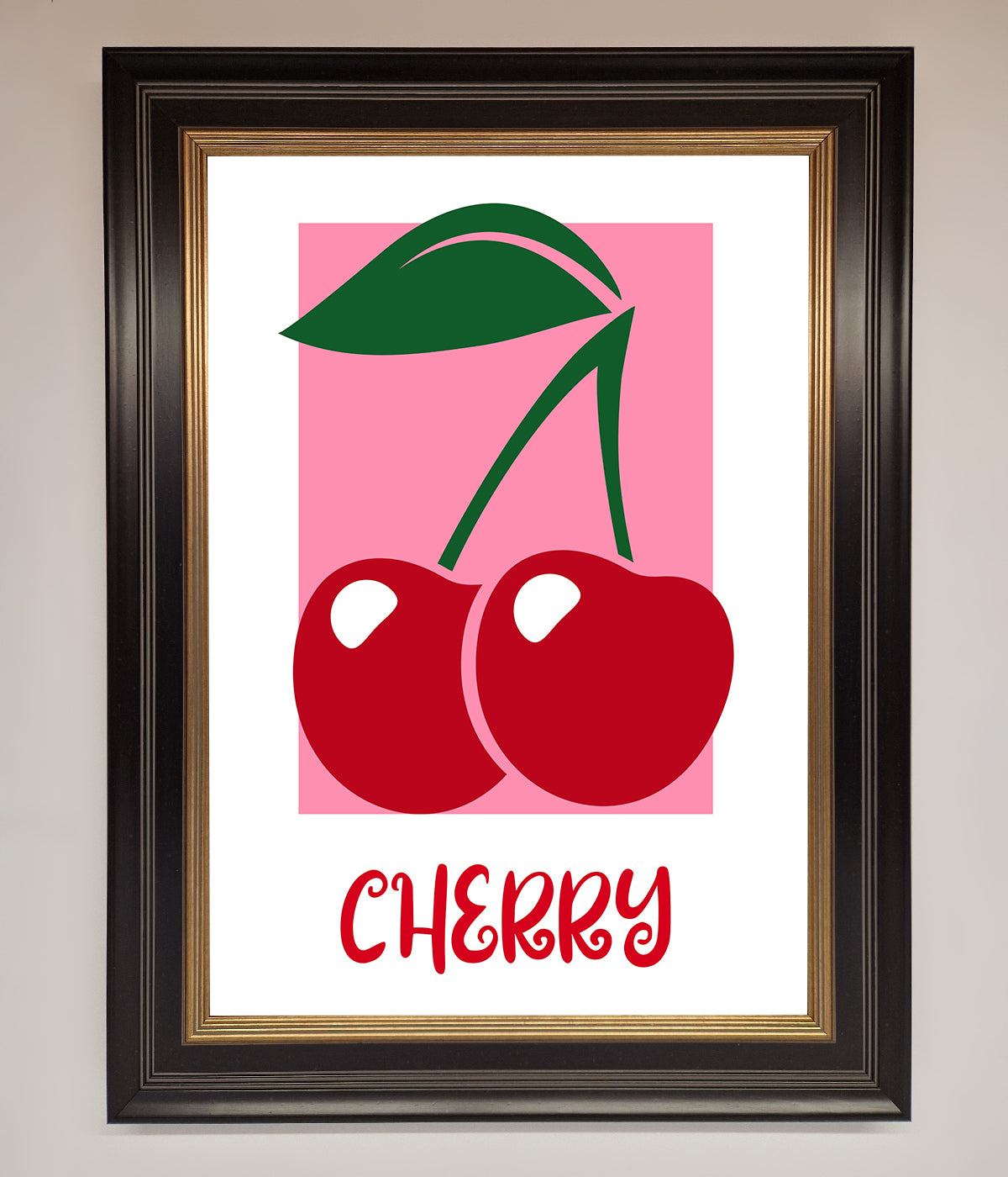 Red Cherries Modern Framed Poster print