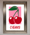 Red Cherries Modern Framed Poster print