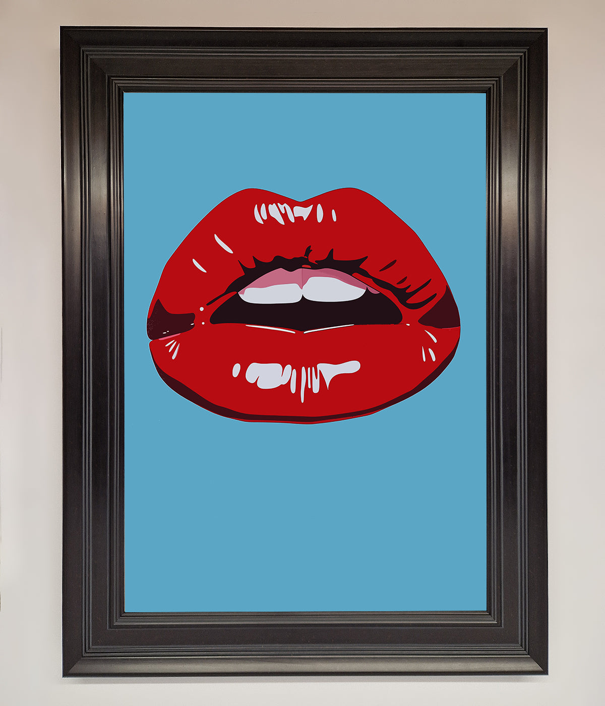 Red Lips Contemporary Framed Poster print