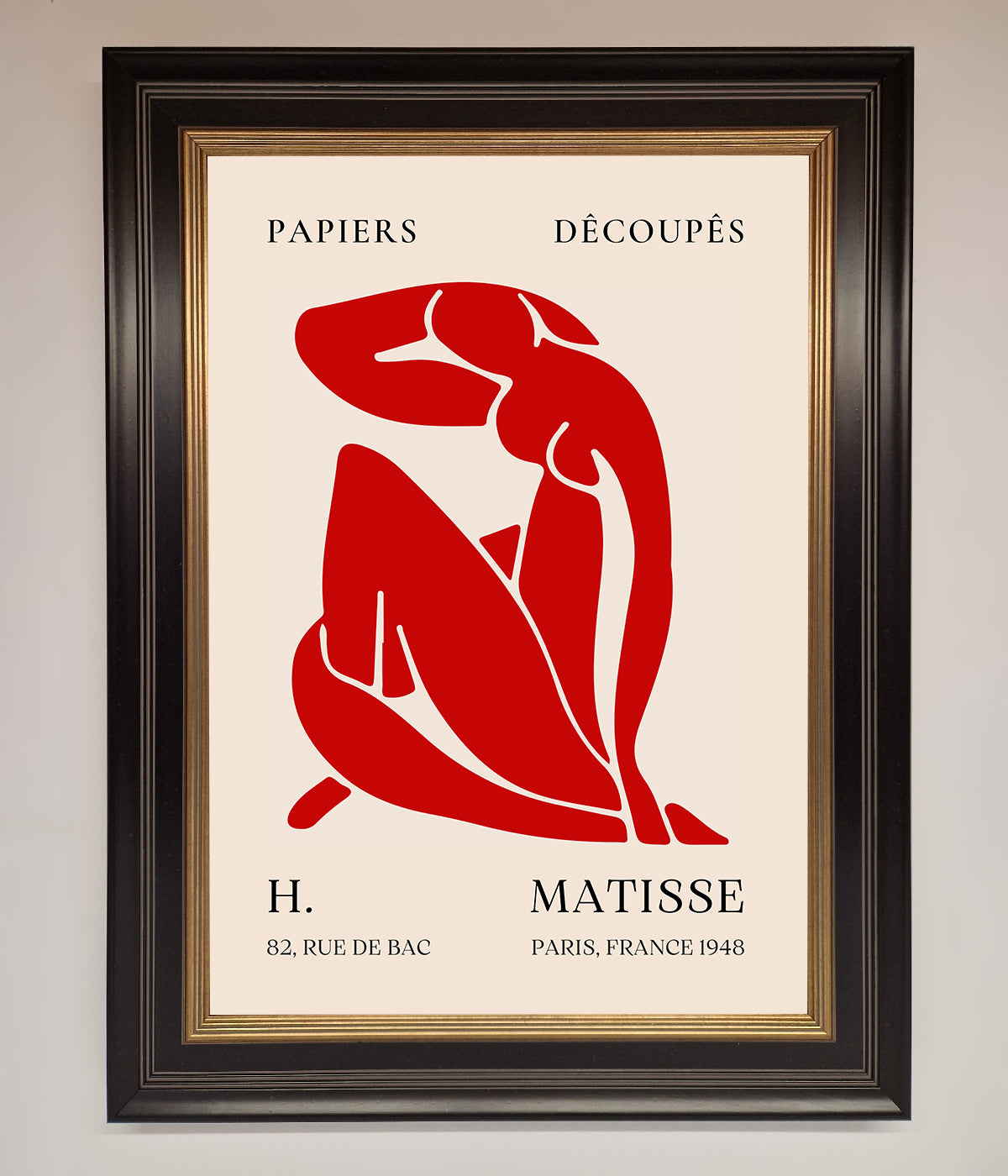 Red Matisse Man Framed Print print