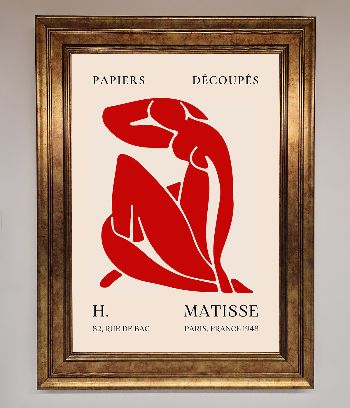 Red Matisse Man Framed Print print