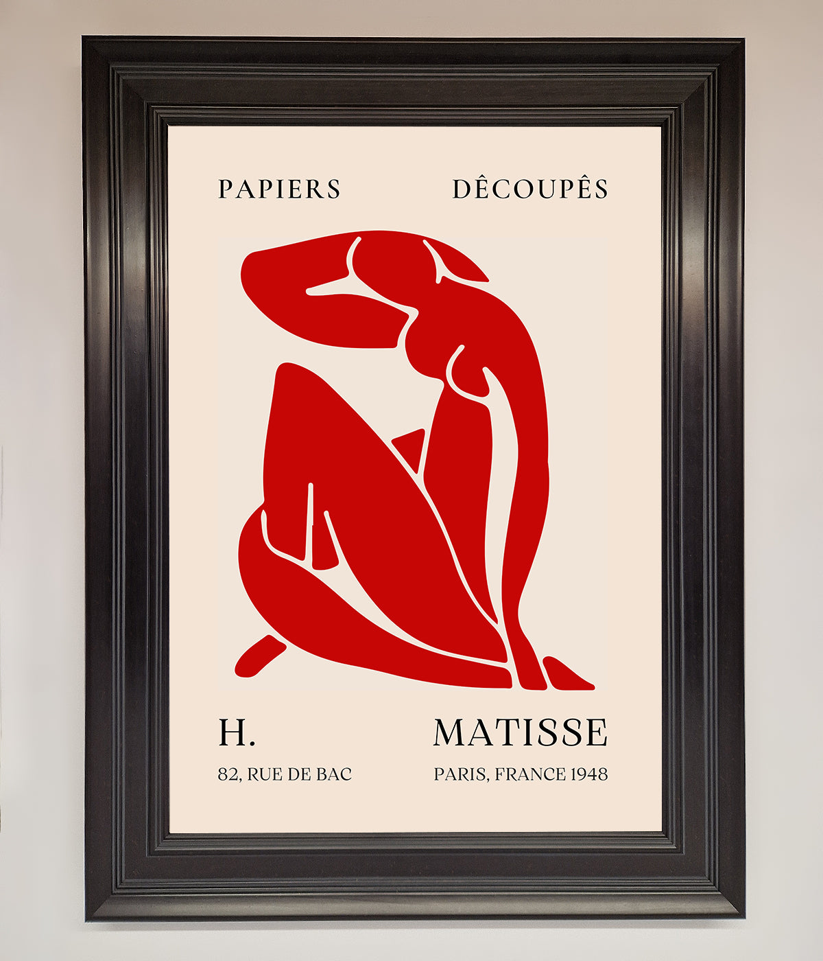 Red Matisse Man Framed Print print