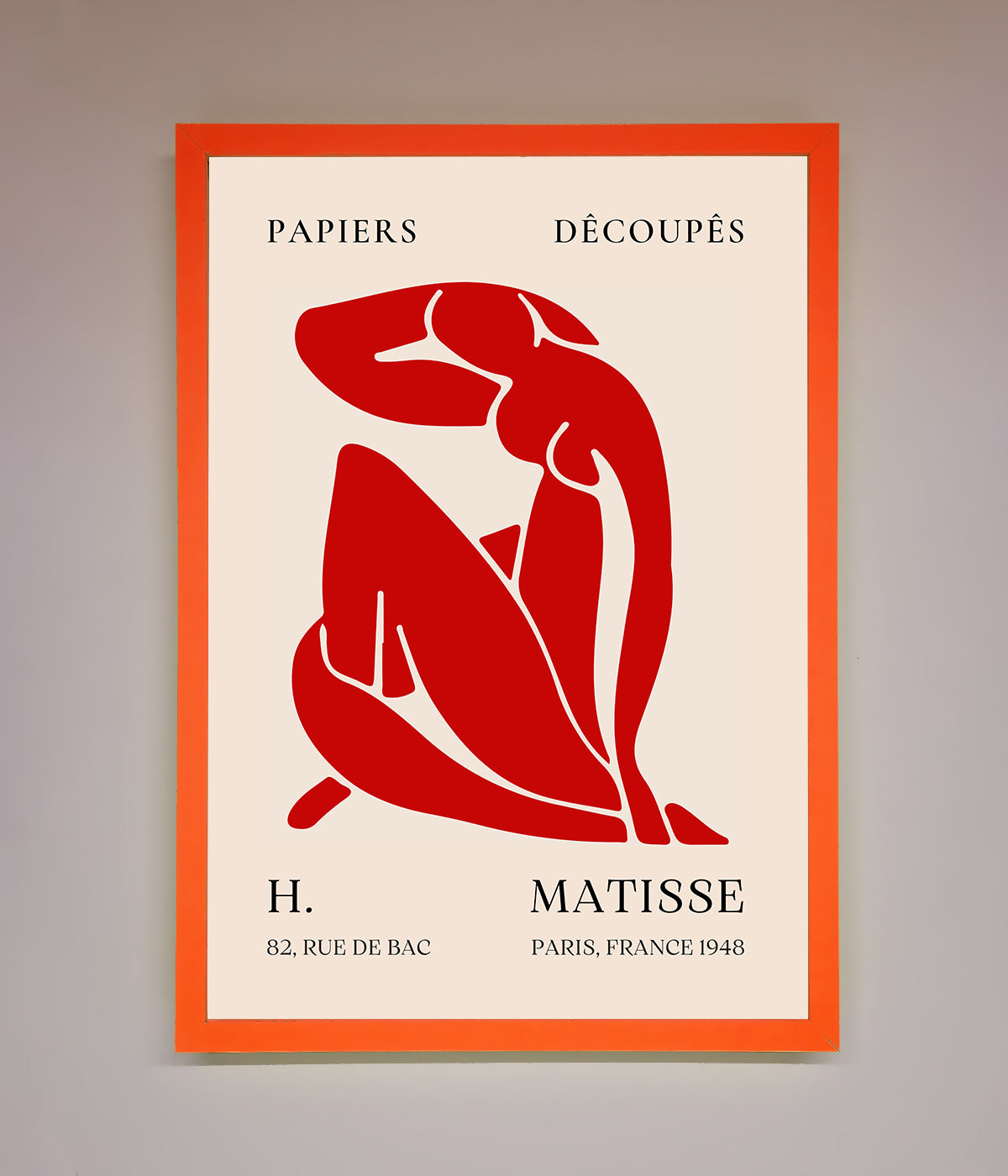 Red Matisse Man Framed Print print