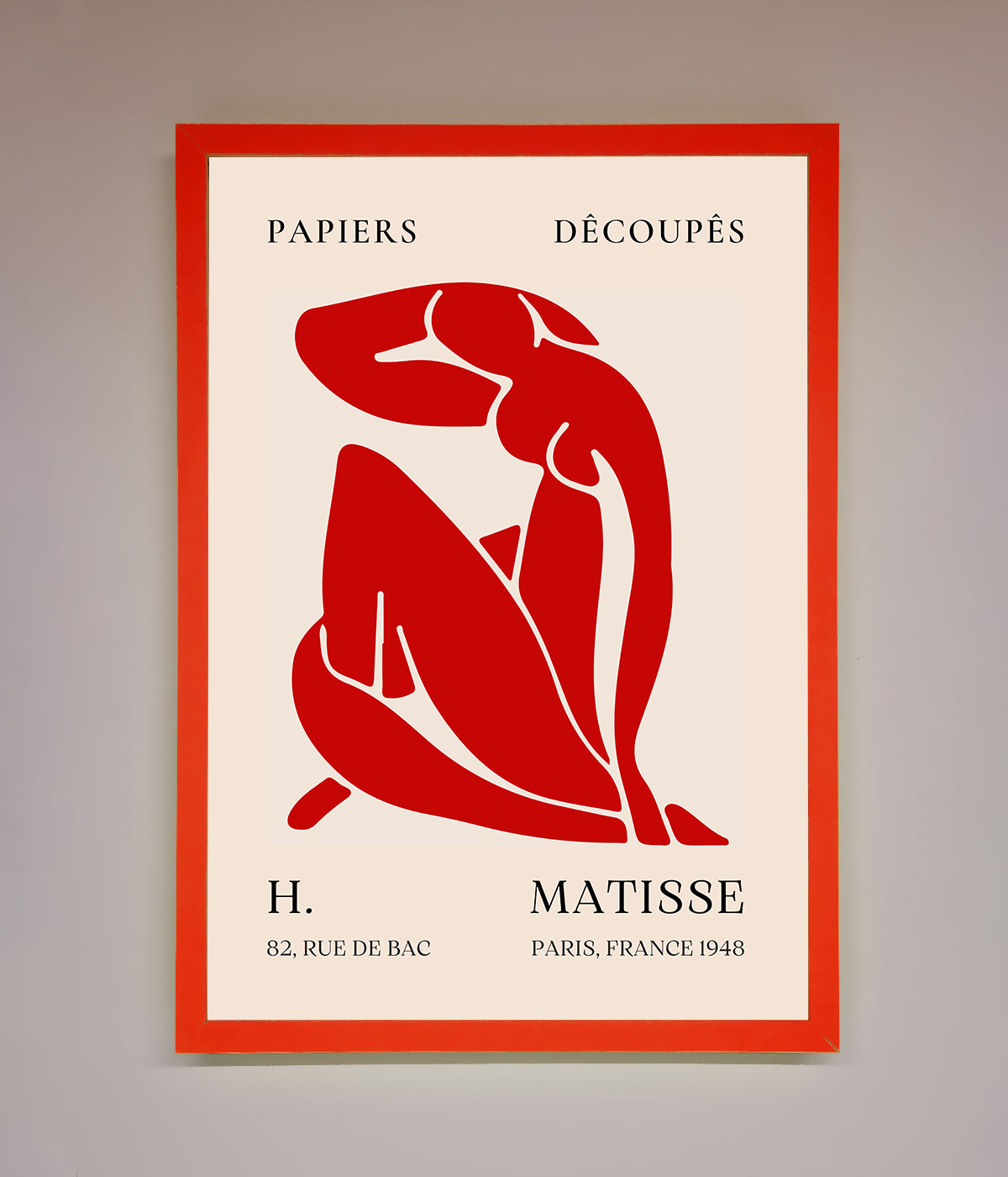 Red Matisse Man Framed Print print