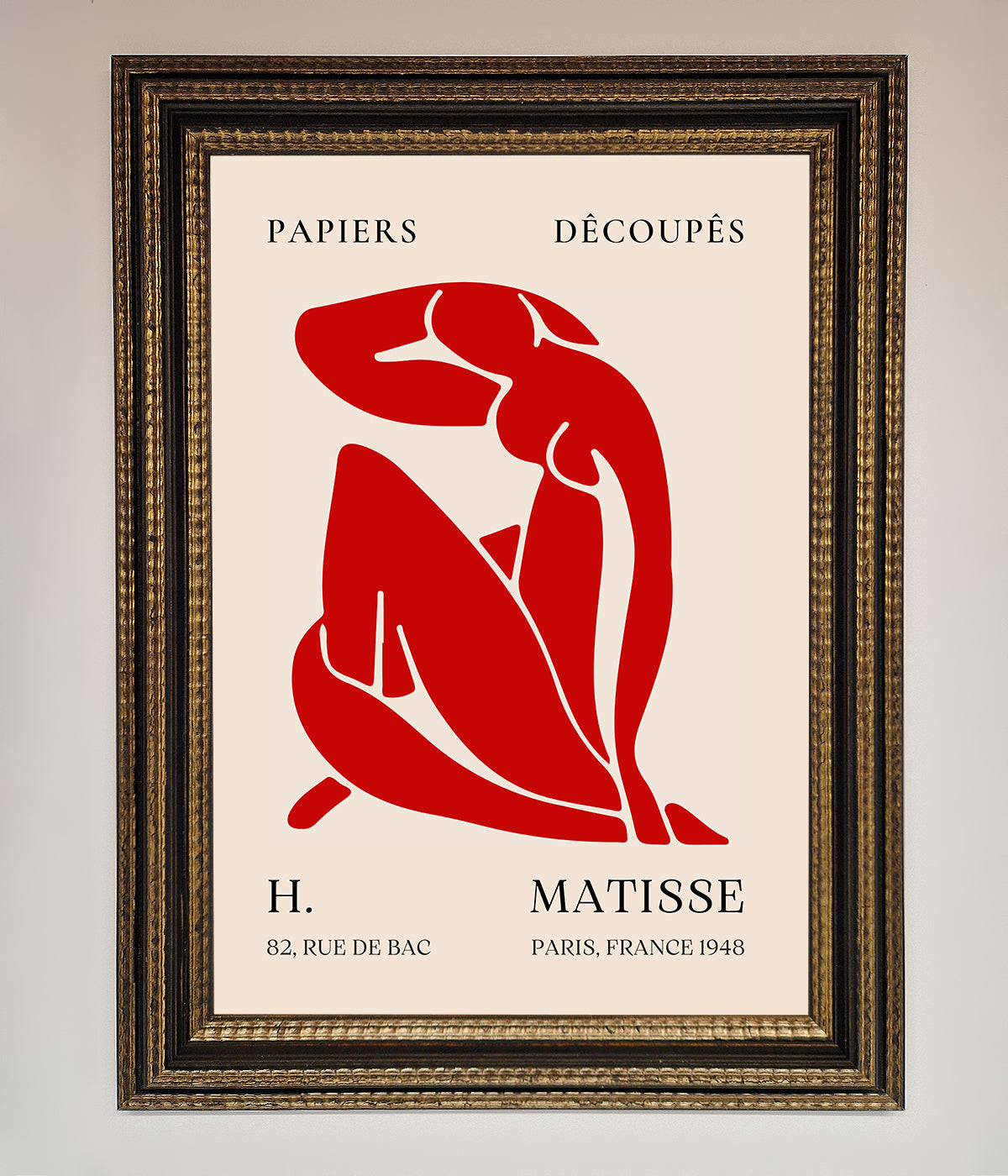 Red Matisse Man Framed Print print