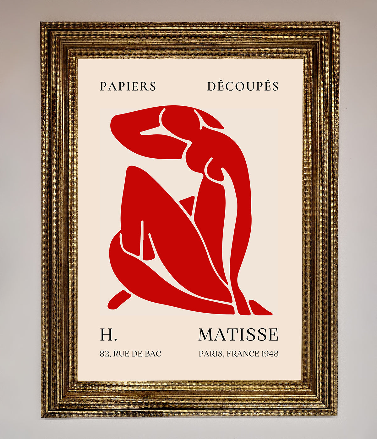 Red Matisse Man Framed Print print