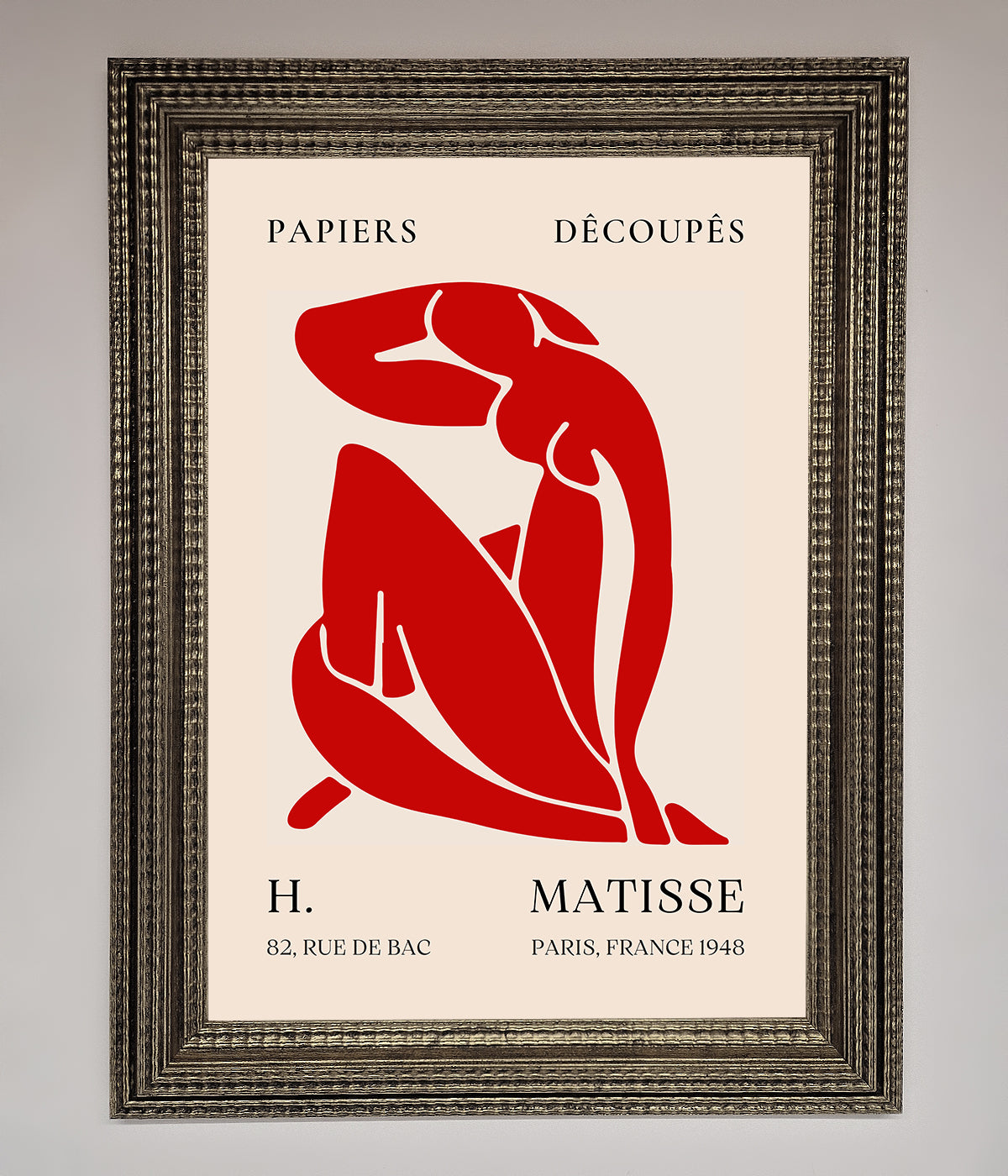 Red Matisse Man Framed Print print