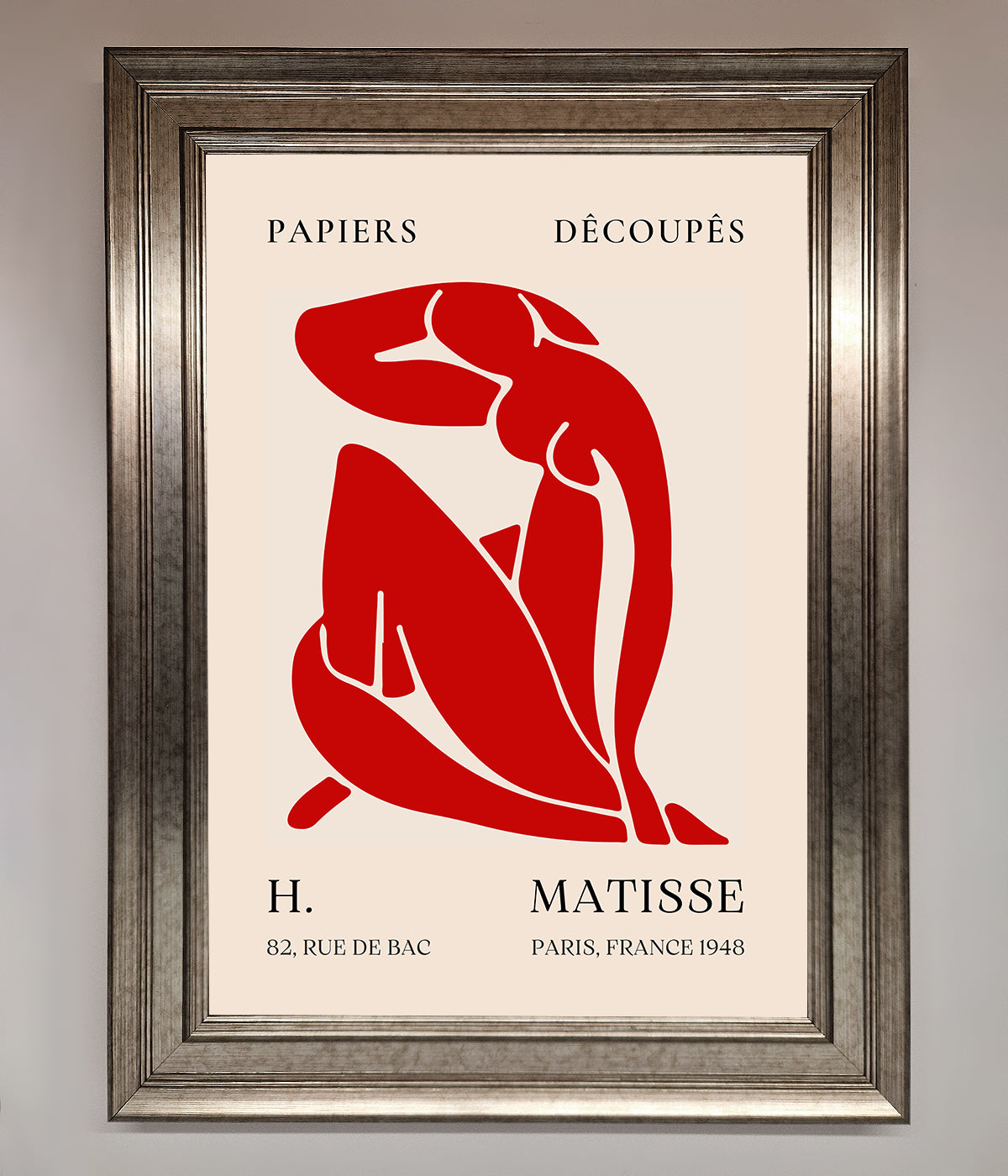 Red Matisse Man Framed Print print