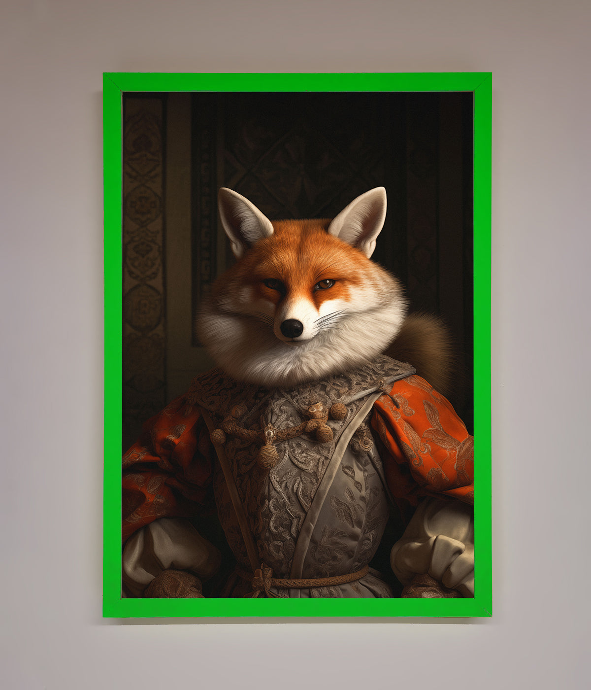 Renaissance Fox Framed Poster print