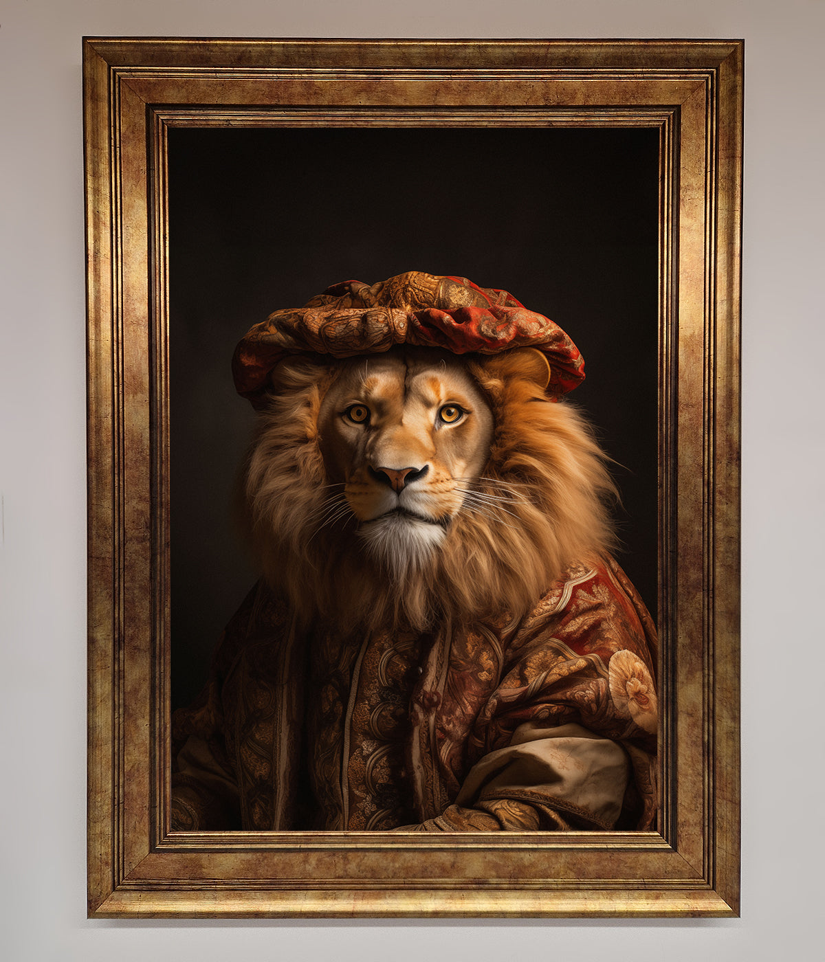 Renaissance Lion Framed Wall Art print