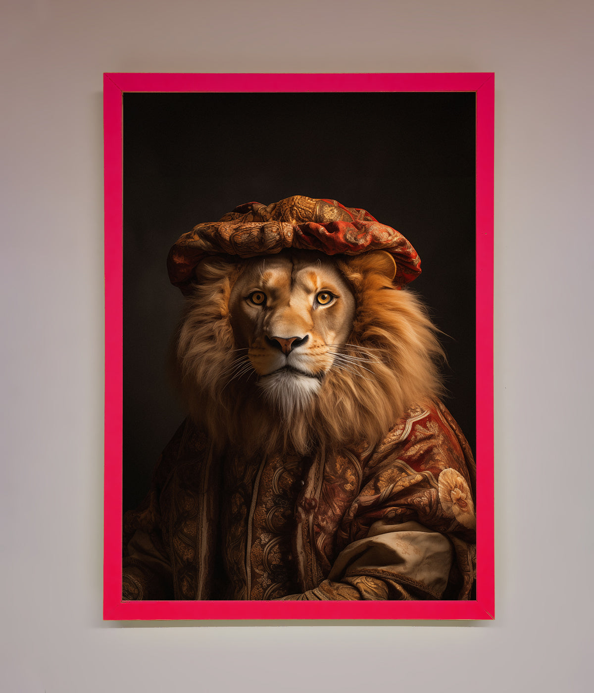 Renaissance Lion Framed Wall Art print