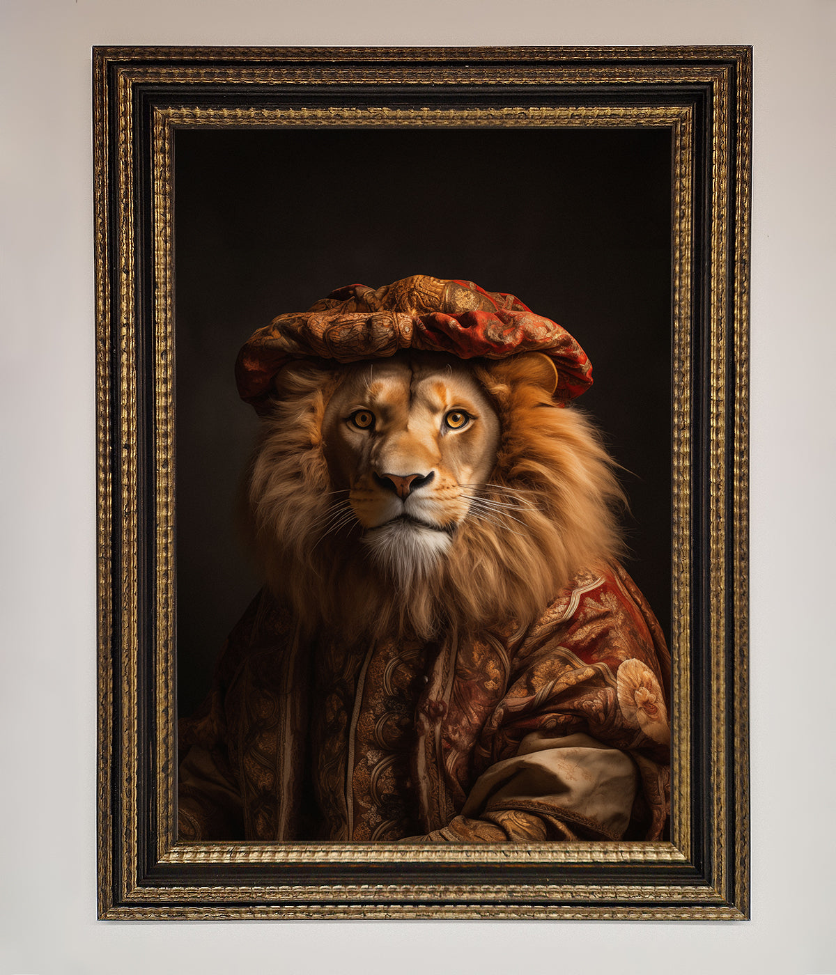 Renaissance Lion Framed Wall Art print