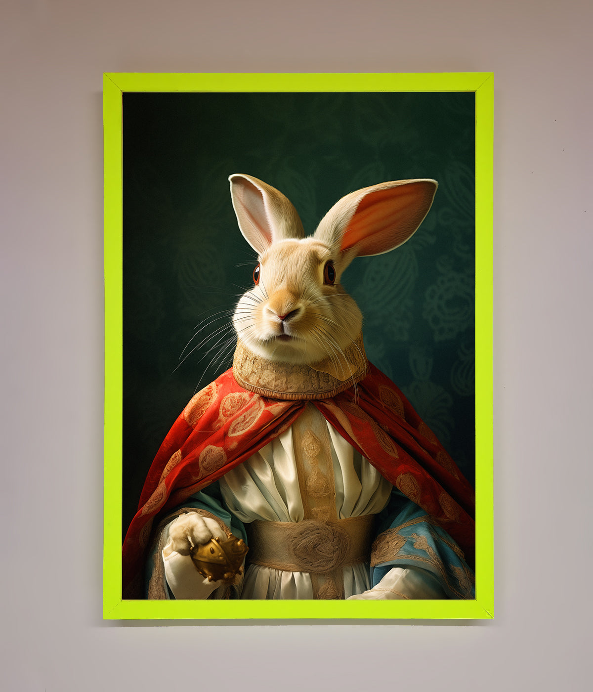 Renaissance Rabbit Framed Poster print