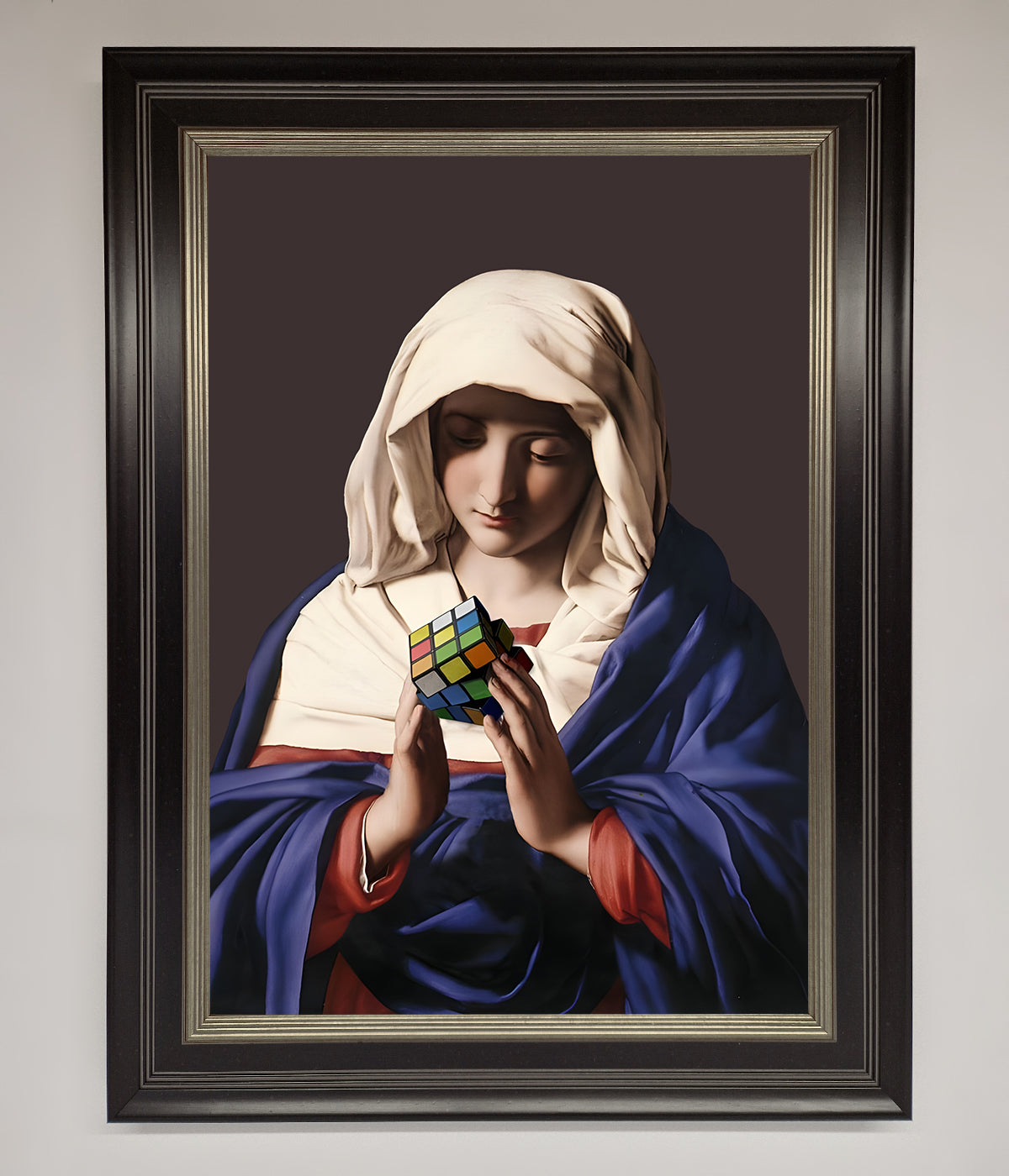 Renaissance Rubik Cube Framed Wall Art print