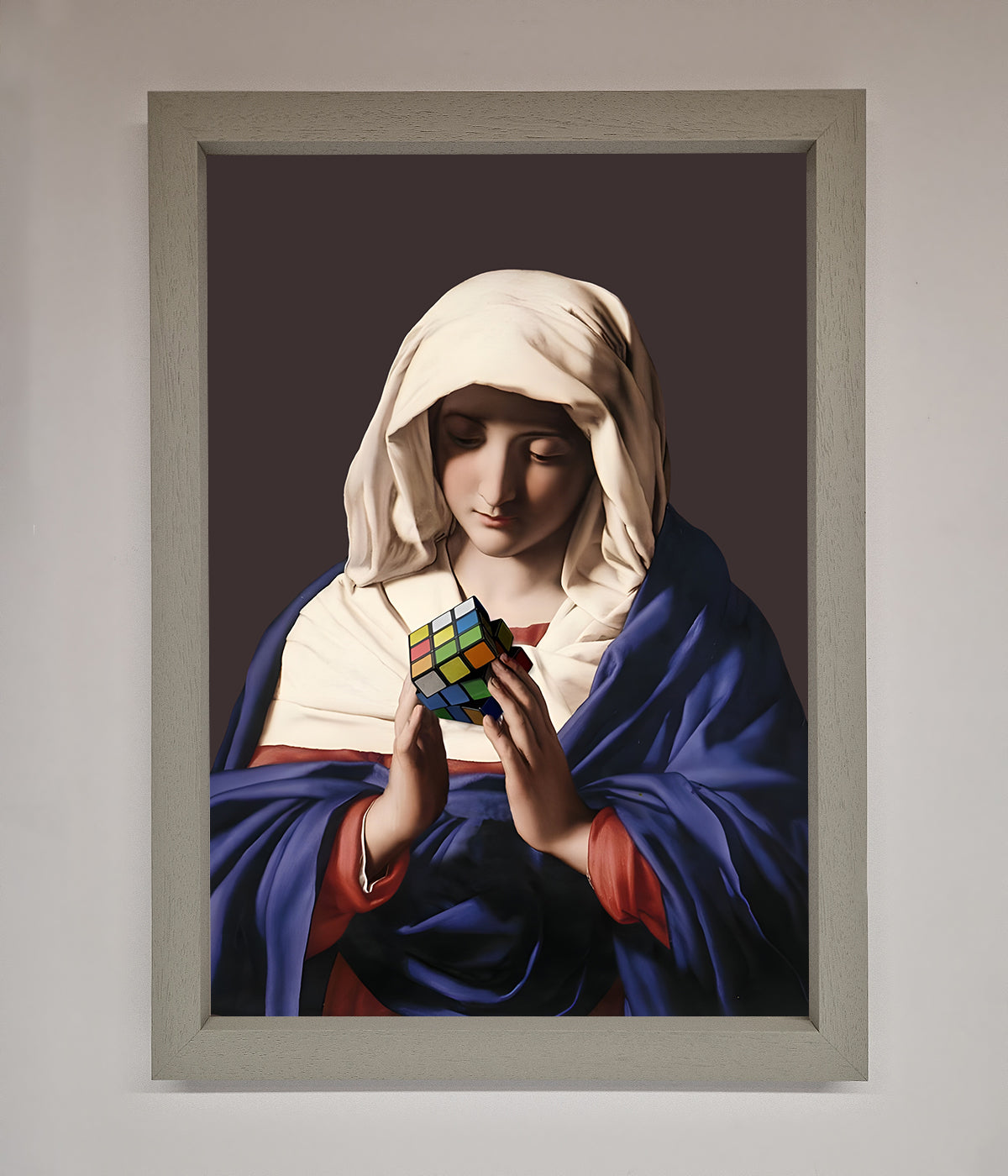 Renaissance Rubik Cube Framed Wall Art print