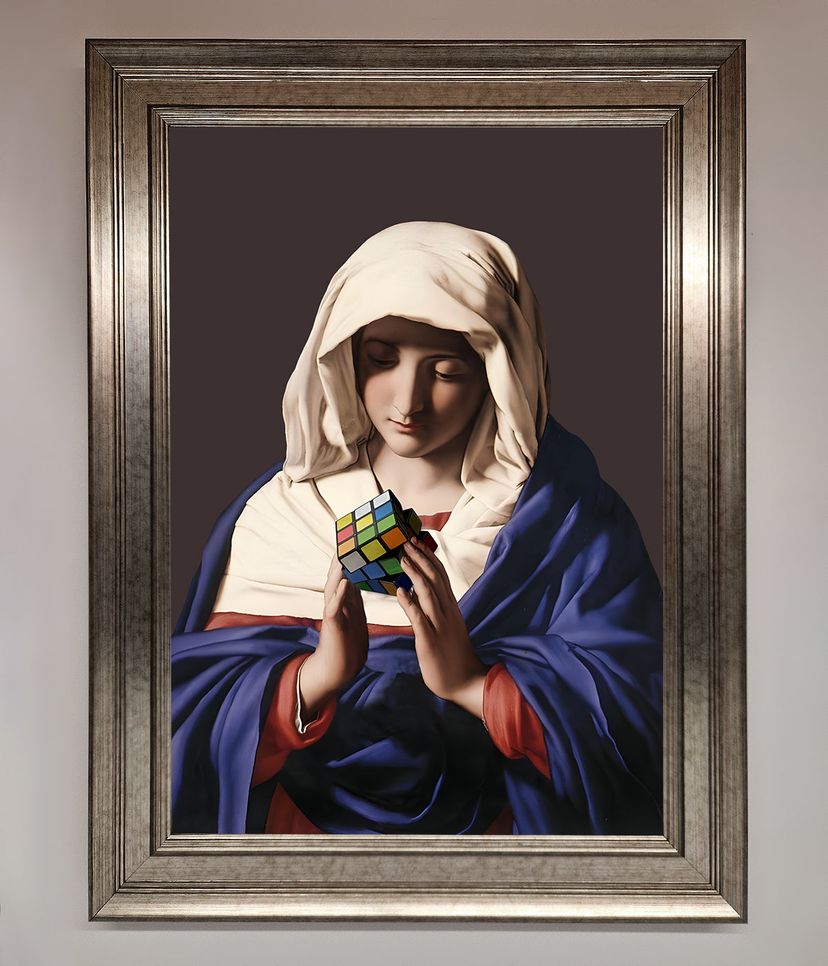 Renaissance Rubik Cube Framed Wall Art print